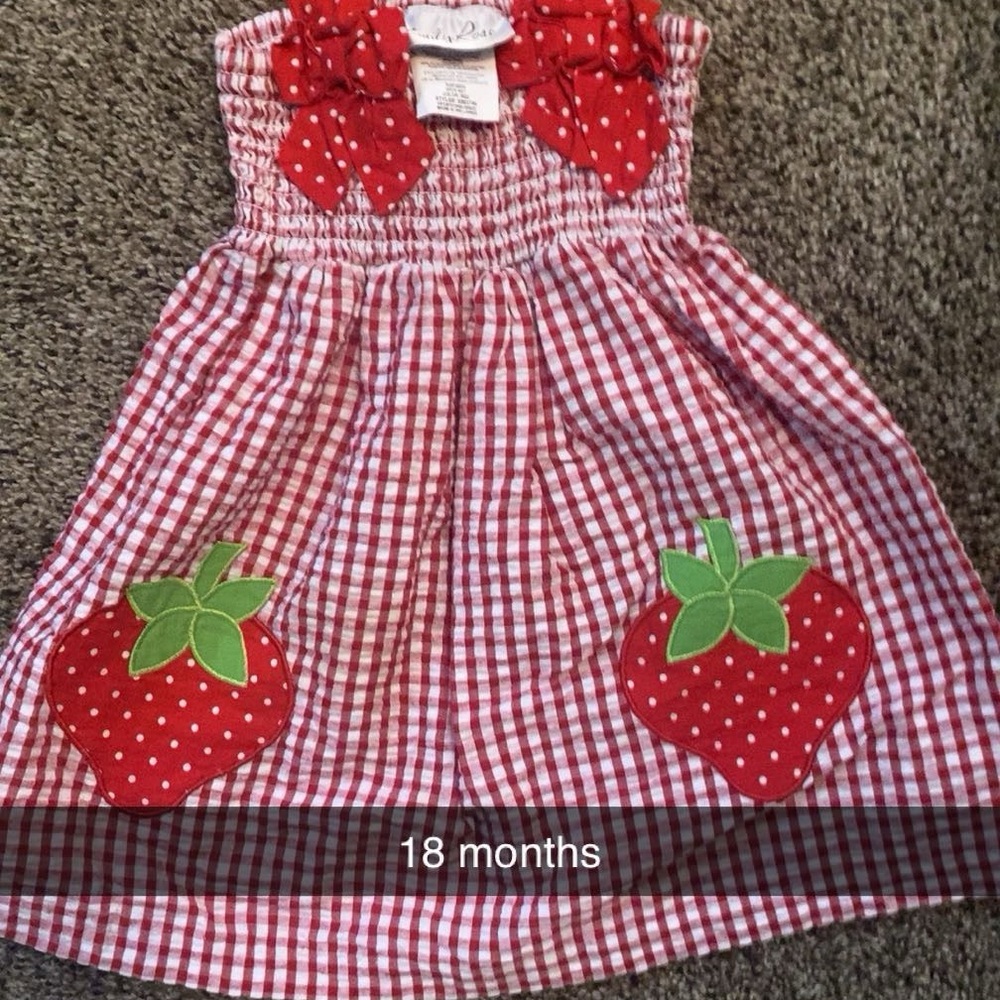 Girls strawberry dress 18 months
